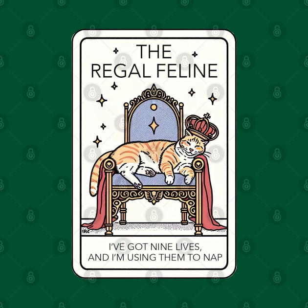 ‘The Regal Feline’ Nine Lives Cat Nap Tarot Inspired Design by ninistreasuretrove