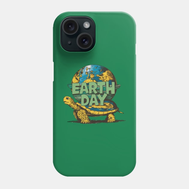 Earth Day 2024 Restore Recycle Sea Turtle Save the Planet Phone Case by Shopinno Shirts