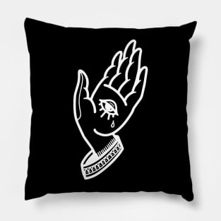 Hand and eye design Pillow