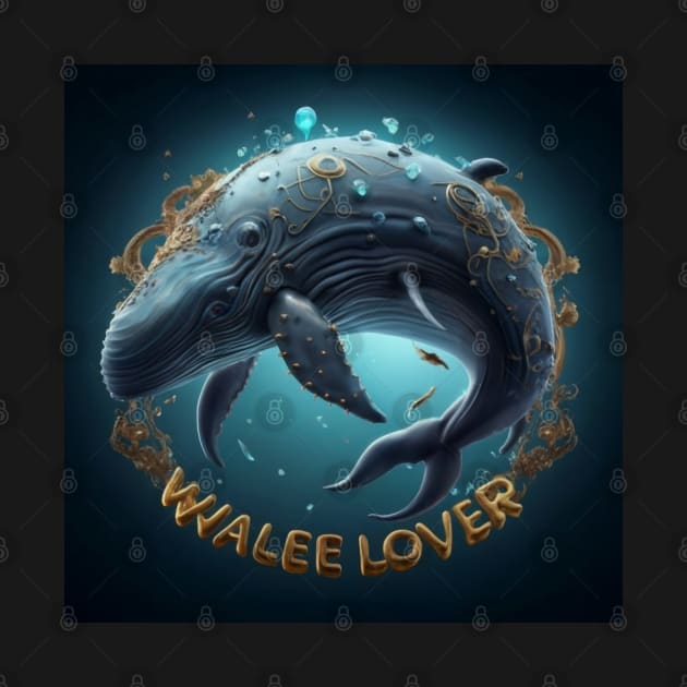 Beautiful Whale art for whale lovers by Spaceboyishere