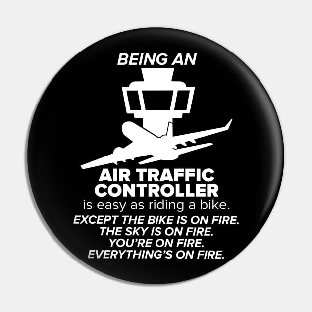 Air Traffic Controller Airplane ATC Control Pin by ChrisselDesigns