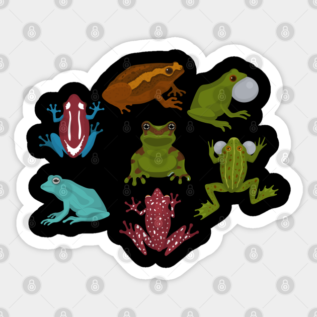 Cute Frog Frogs - Frogs - Sticker