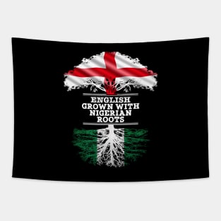 English Grown With Nigerian Roots - Gift for Nigerian With Roots From Nigeria Tapestry