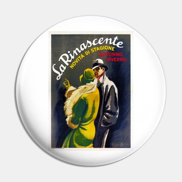 LA RINASCENTE New Season by Marcelo Dudovich Milano Italy Departmental Store Advertisement Pin by vintageposters