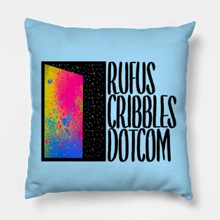 Rufus Cribbles logo Pillow