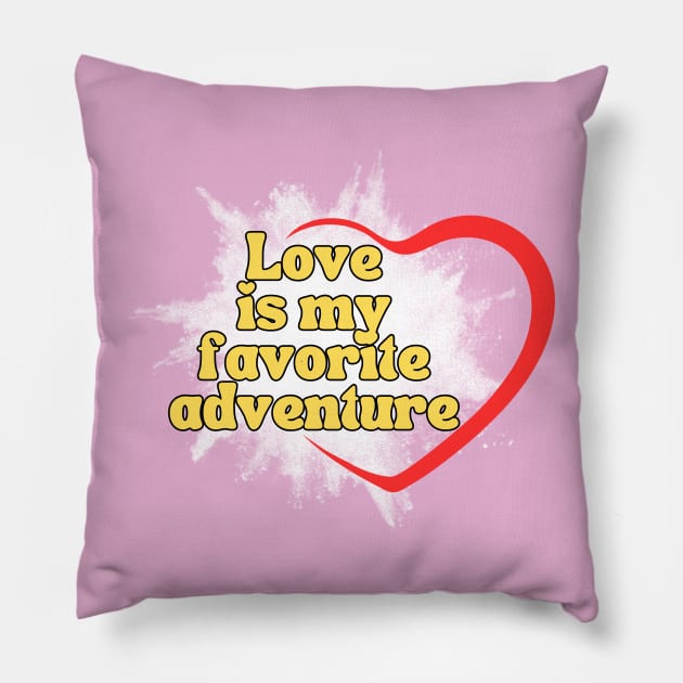 Valentine T-Shirts Pillow by NC creations