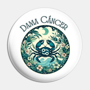 Spanish Embrace: Cancer Serenity"- Zodiac Horoscope Star Signs Pin