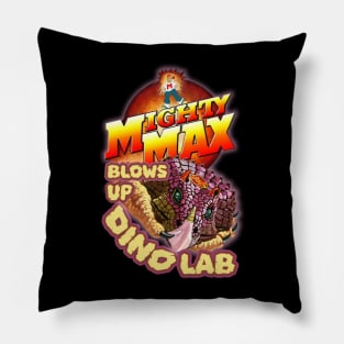 Mighty Max Blows Up Dino Lab Pillow