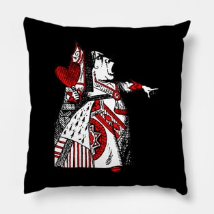 The Queen Of Hearts - Red Pillow