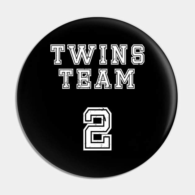 Twins Team Number One Two Brother Sister Fun Pin by NeverTry