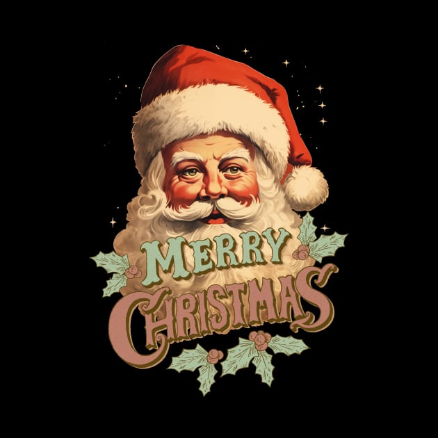 Vintage Santa Claus Merry Christmas Noel by anubis1986