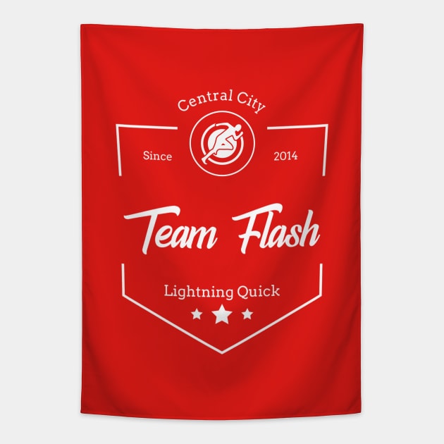Team Flash - Lightning Quick Tapestry by FangirlFuel