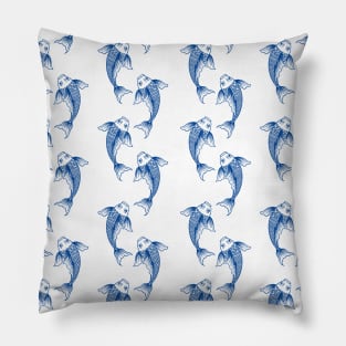 Koi Fish, Japanese Nishikigoi Pattern For Koi Breeders Pillow