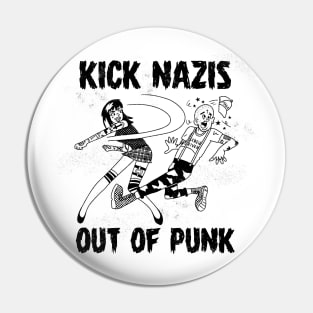 Kick nazis Pin