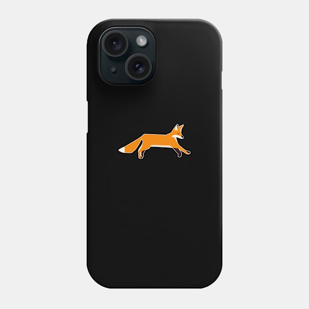 The run of the minimalist fox Phone Case by Lolebomb