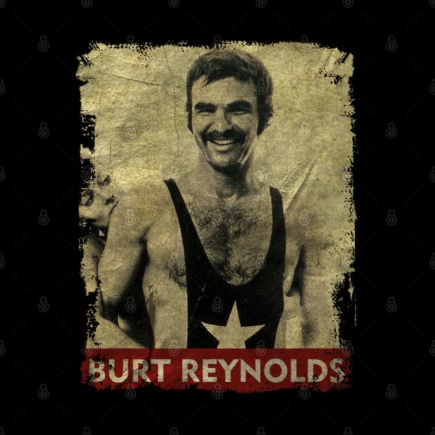 TEXTURE ART-Burt Reynolds - RETRO STYLE 4 by ZiziVintage