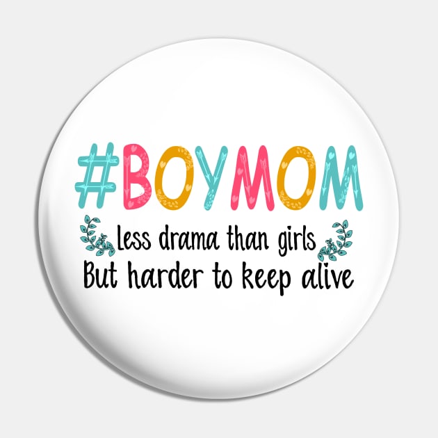 Boy Mom Less Drama Than Girls But Harder To Keep Alive Pin by Guide