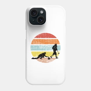 Curler Sliding Curling Stone Retro Vintage Phone Case