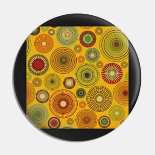 concentric circles yellow Pin