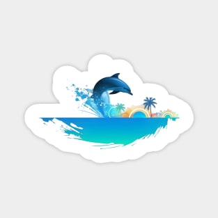 I Love Dolphins Magnet