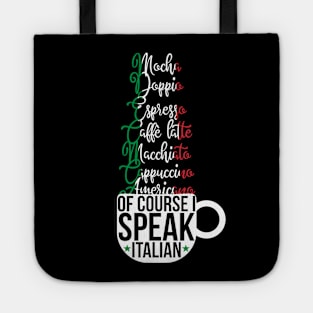 Speak Coffee Tote