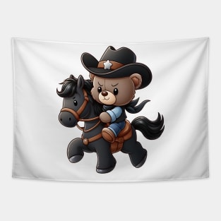 Cute Cowboy Bear Kawaii Tapestry