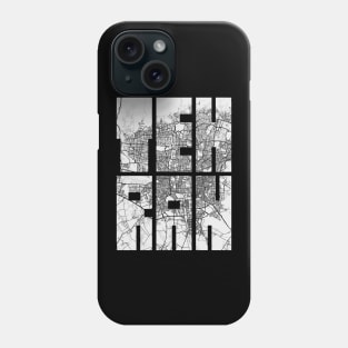 Tehran, Iran City Map Typography - Light Phone Case