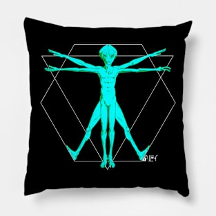 Vitruvian Alien Pillow