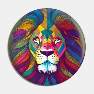 Rainbow Lion Pin