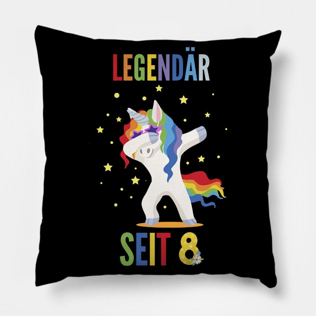 8th birthday unicorn Pillow by NI78