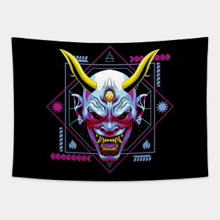 hanya mask oni Tapestry