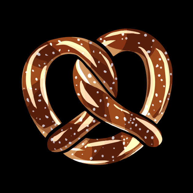 cute pretzel digital illustration by LanaReen