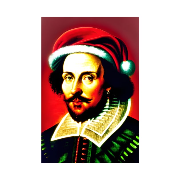 Santa Shakespeare (Celebrity Christmas) by robsteadman