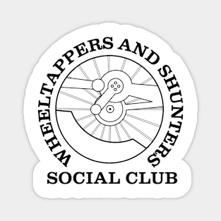 Wheeltappers and Shunters Social Club logo (black) Magnet