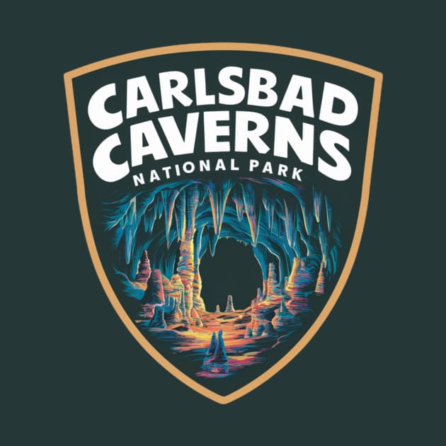 Carlsbad Caverns National Park Cave Emblem by Perspektiva