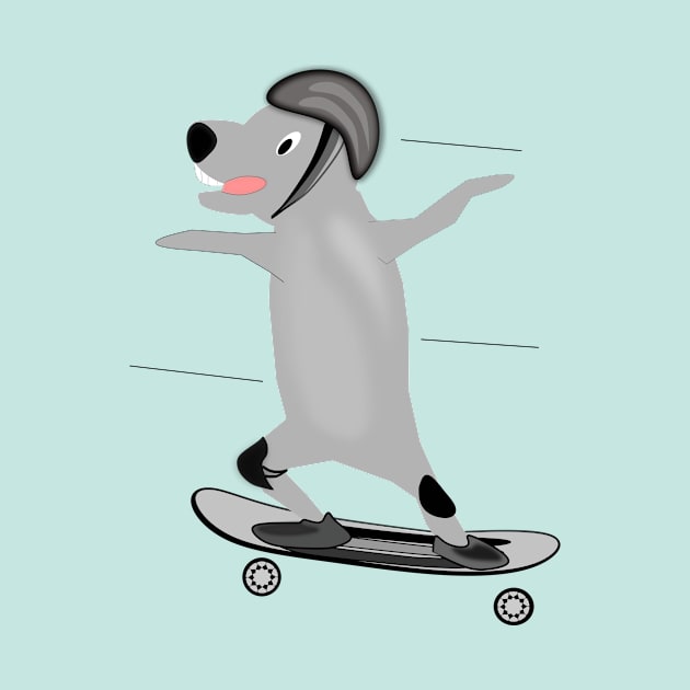 Skater Dog by Zealjagan