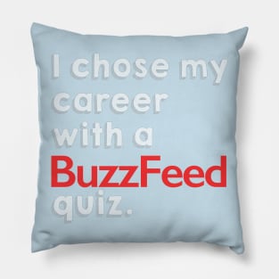 BuzzFeed Career Quiz Pillow