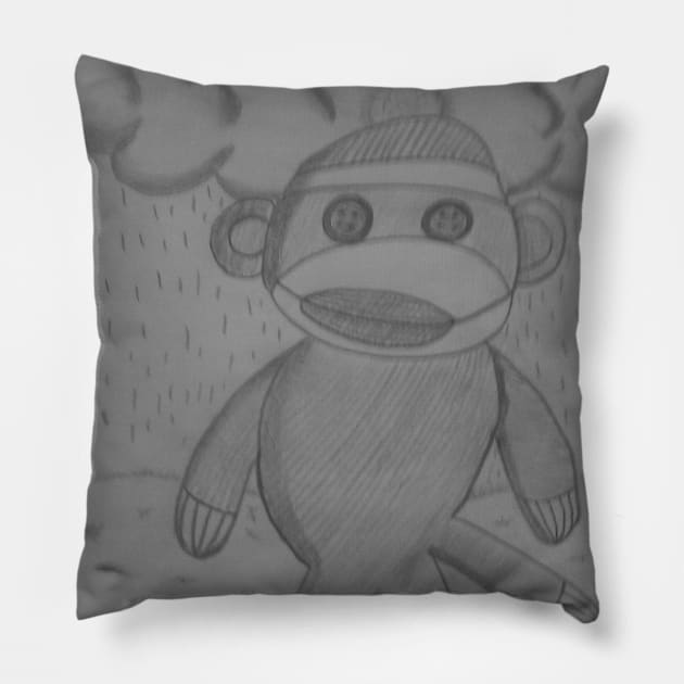 It's Raining Rain Pillow by 