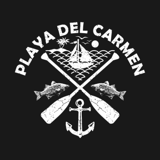 Playa Del Carmen Beach, Mexico, Boat Paddle T-Shirt