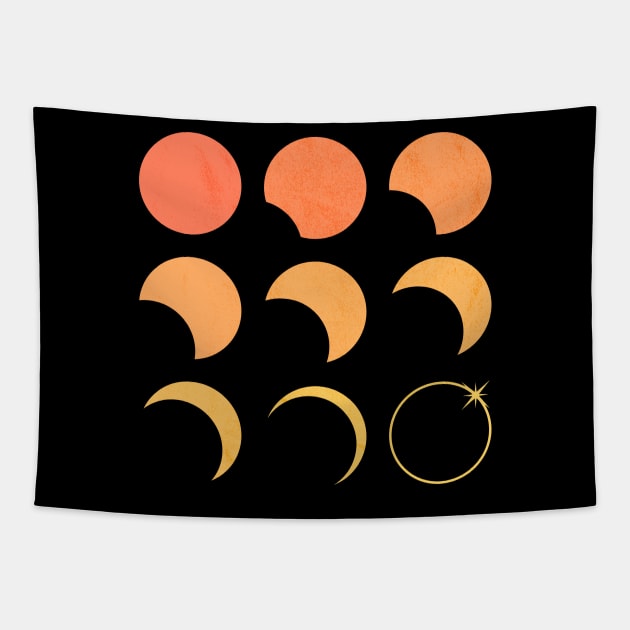 Solar Eclipse Tapestry by Sachpica