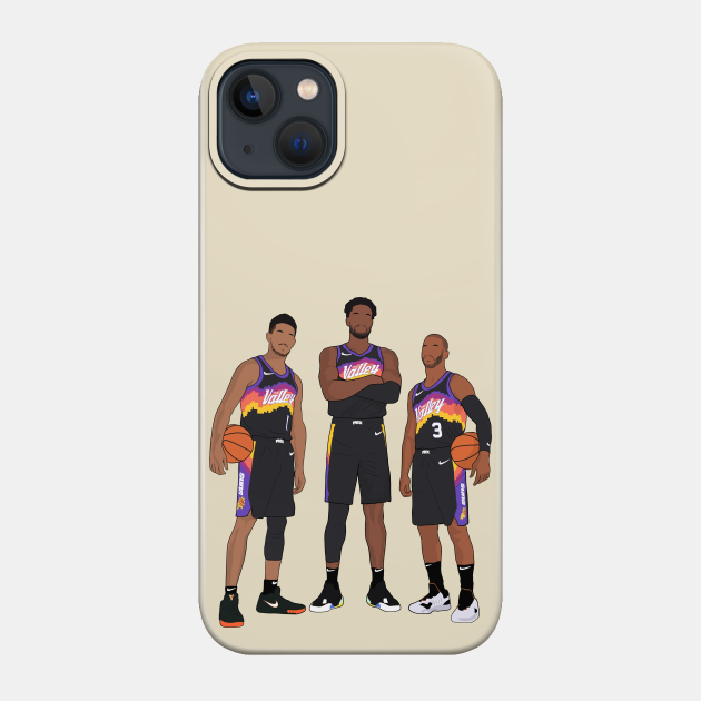 Phoenix Basketball Big 3 City Jersey - Phoenix Suns - Phone Case