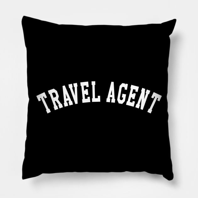 Travel Agent Pillow by KC Happy Shop