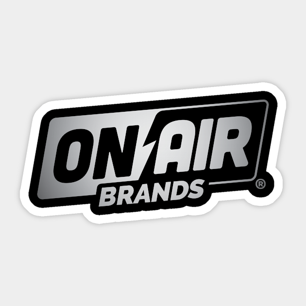 On Air Brands - silver logo - On Air Brands - Sticker