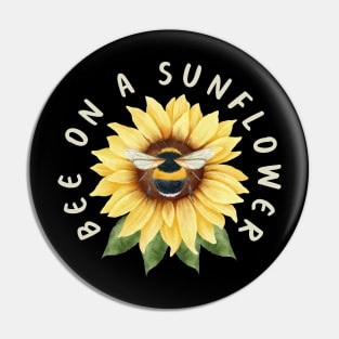 Bee On A Sunflower Pin