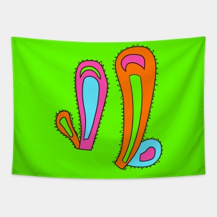 Neon Cactus Tapestry