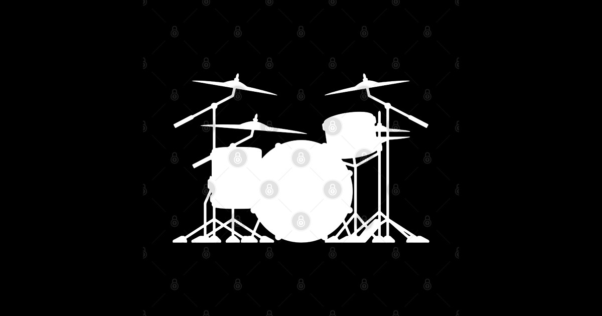 Minimalist Drums - Drummer Girl - T-Shirt | TeePublic