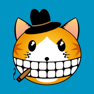 Gangster Cat - Orange Tabby Tuxie T-Shirt