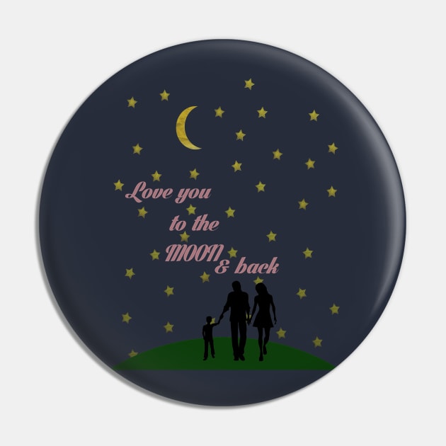 Love You to the Moon and Back 2 Pin by theenvyofyourfriends