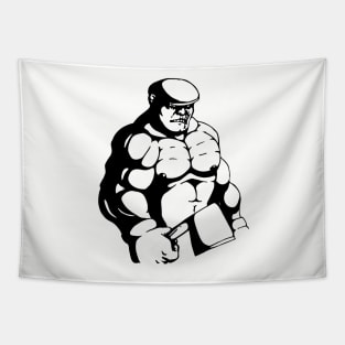 The Goon BW Design Tapestry