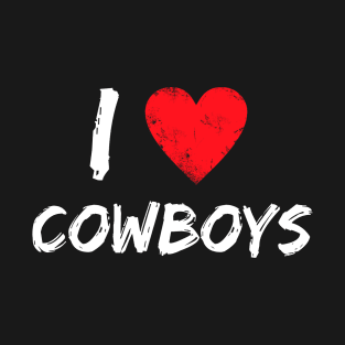 I Love Cowboys T-Shirt